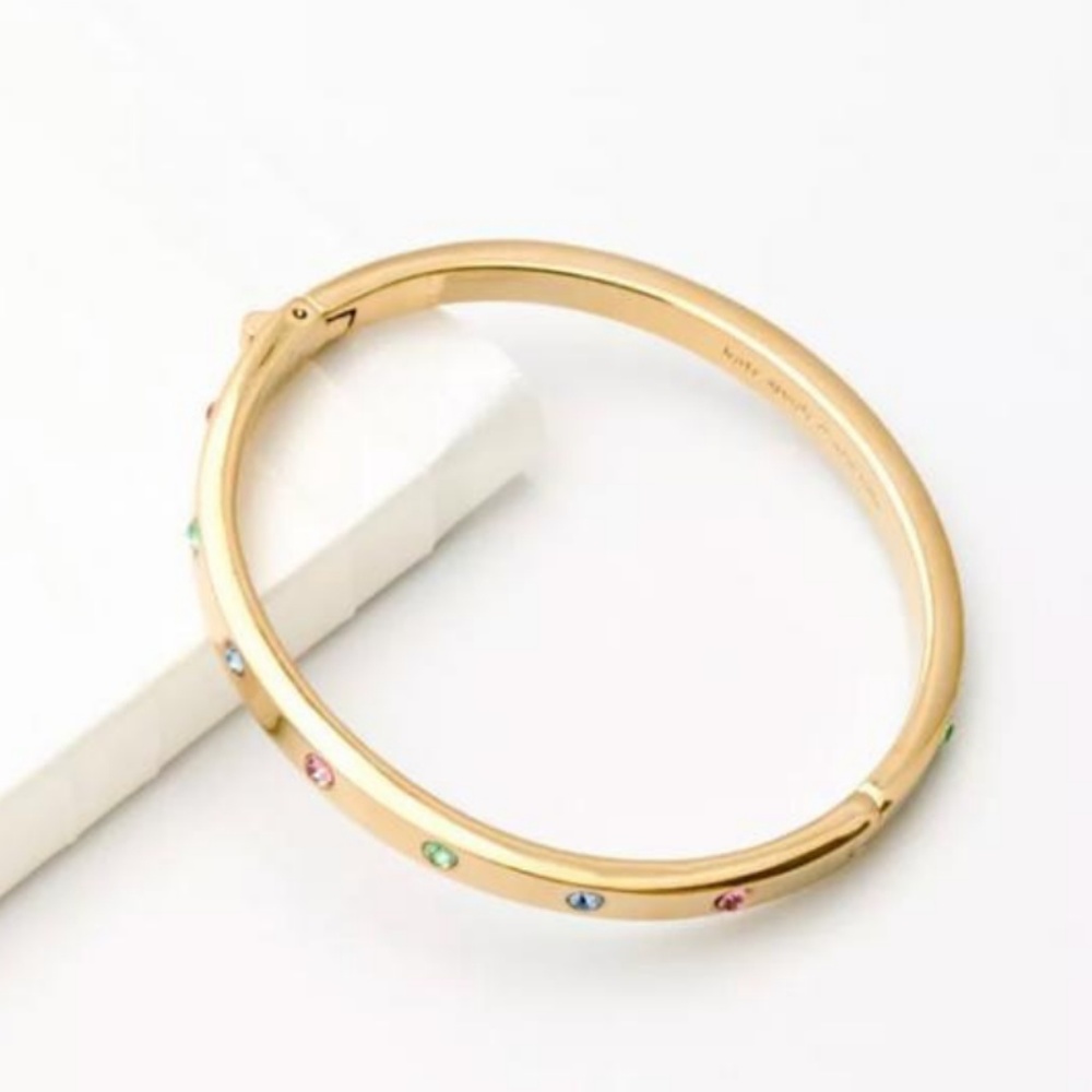 NIB Kate Spade Set In Stone Multi Crystal Bangle - Picture 2 of 5